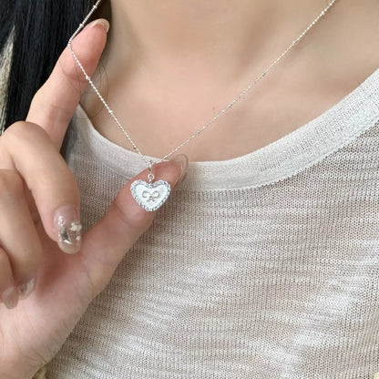 925 Sterling Silver Heart Necklace
