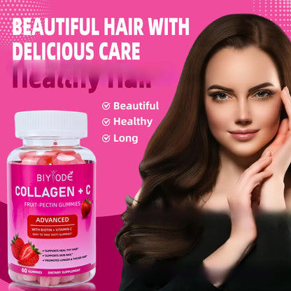 Vitamin C Biotin Collagen Gummies For Women