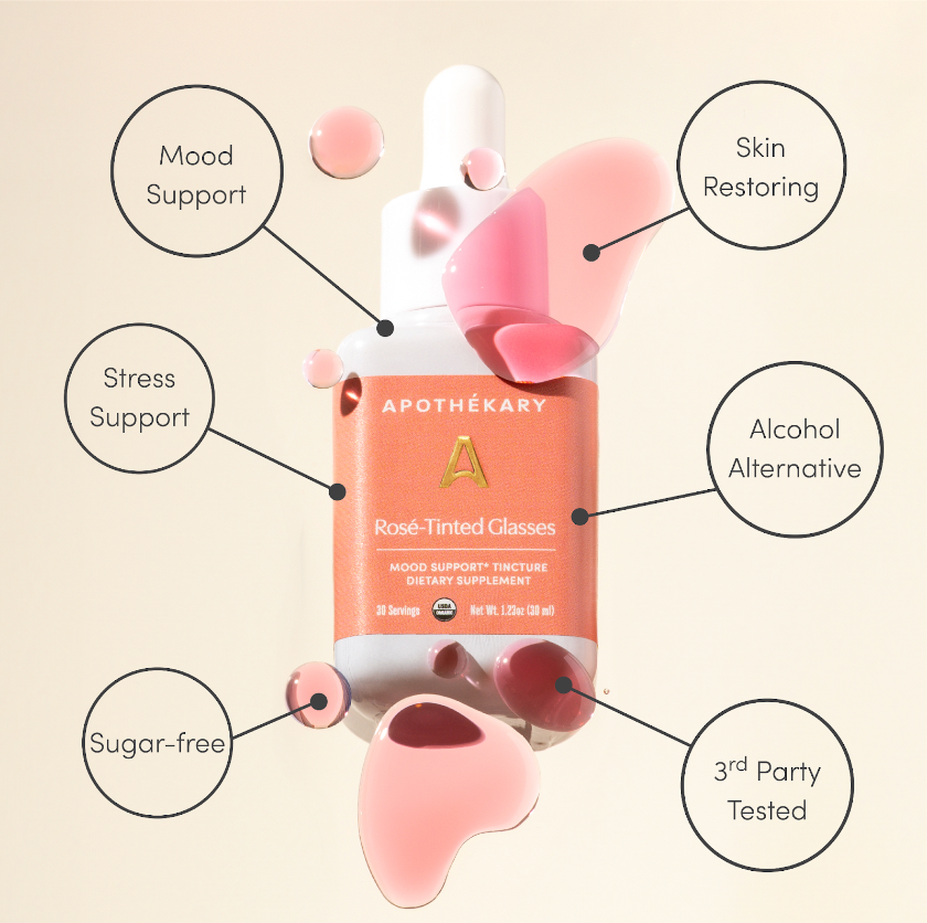 Apothékary | Rosé-Tinted Glasses™ Non-Alcoholic Rosé Wine Alternative | 30 Servings