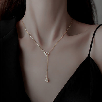 Zircon Gourd Pendant Necklace