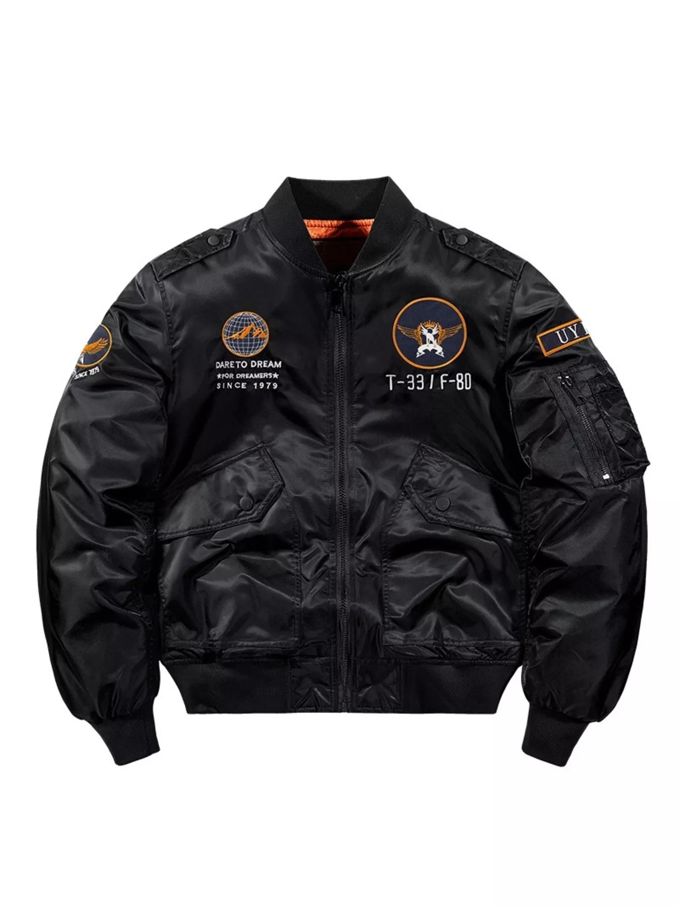 Men's Plus Size Zip Up Long Sleeve Jacket