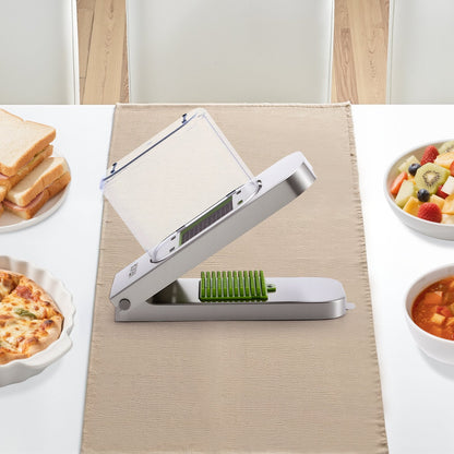 Vegetable Chopper Food Veggie Cutter 3 Stainless Onion Slicer With Container