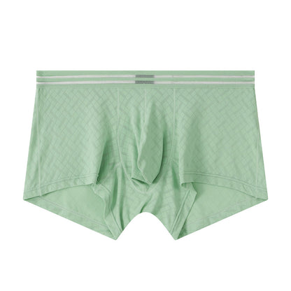 Mens Ice-silk Boxer Briefs Breathable And Cool-feel For Sports