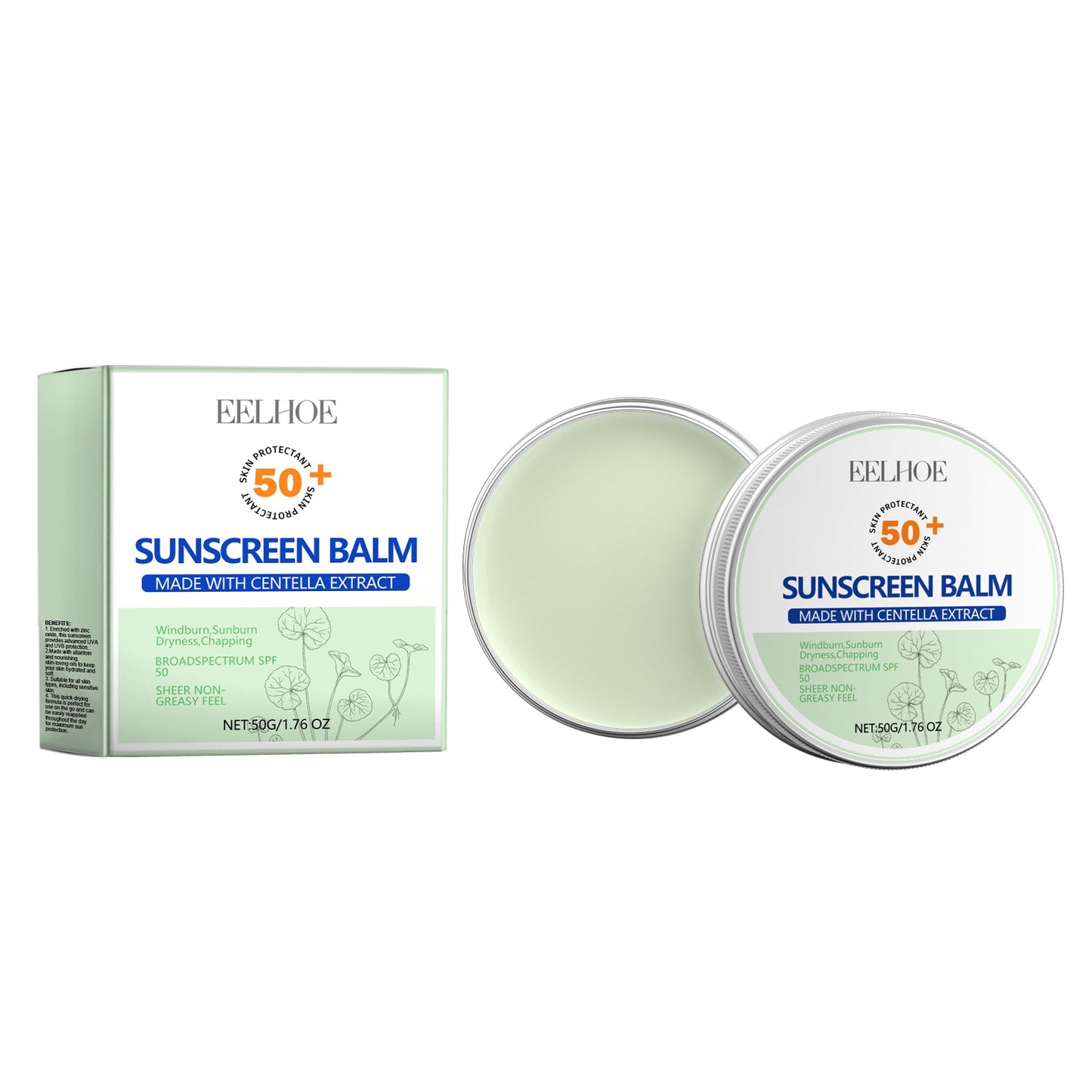 Eelhoe Centella Protective Cream Summer Uv Isolation Refreshing Non-Sticky Moisturizing Protective Cream