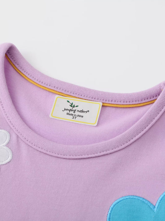 Children's Flower Round Neck Dress