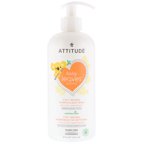 Attitude Baby 2-in-1 Bubble Wash and Shampoo, Pear Nectar, 16 Oz