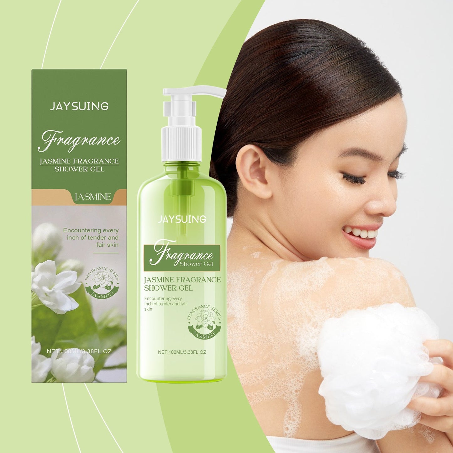 Jaysuing Lady Jasmine Fragrance Shower Gel For Body And Skin Cleansing, Lasting Fragrance, Refreshing And Moisturizing