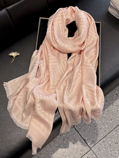 Raw Hem Lightweight Scarf