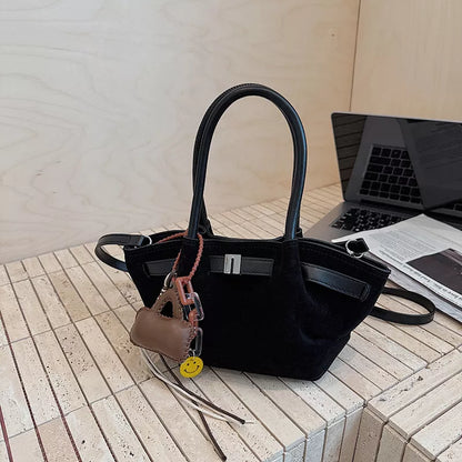 PU Leather Suede Mini Handbag