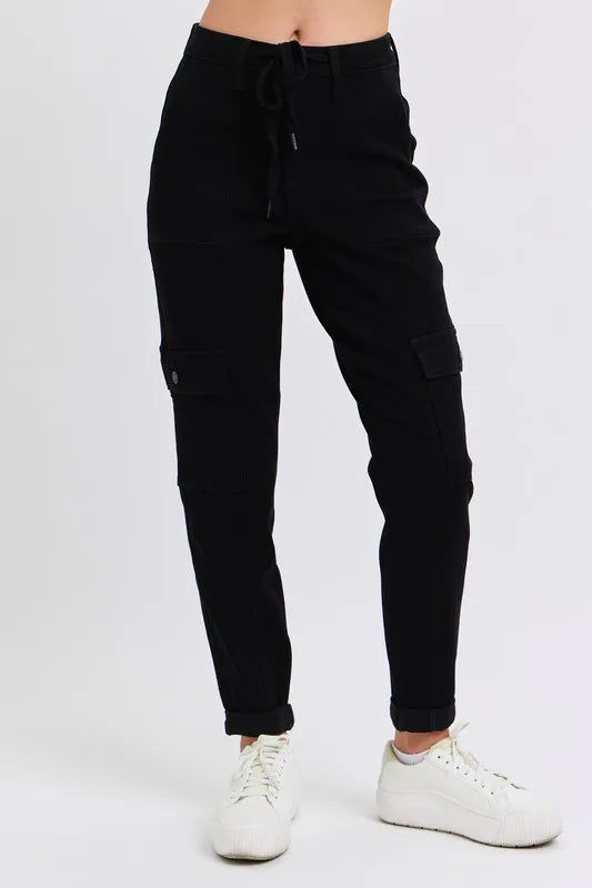 Judy Blue Full Size High Waist Cargo Cuffed Jogger Plus Size