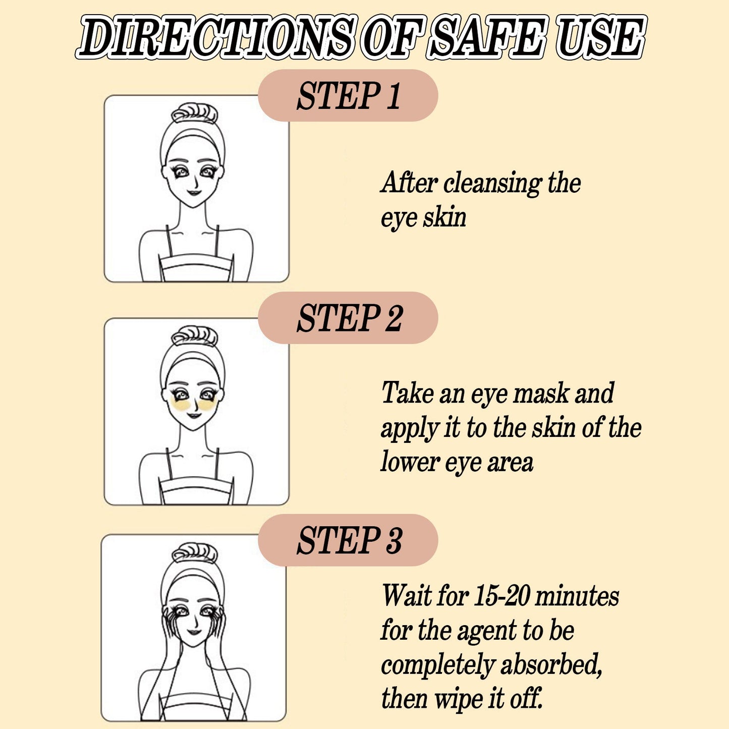EELHOE Firming Eye Mask, Moisturizing Eye Mask For Skin Moisturizing, Hydrating And Reducing Fine Lines