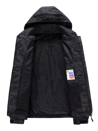 Men's Plus Size Camouflage Waterproof Outdoor Jacket