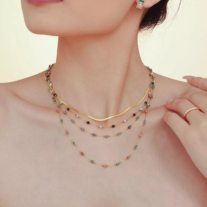 18K Gold-Plated Titanium Steel Necklace
