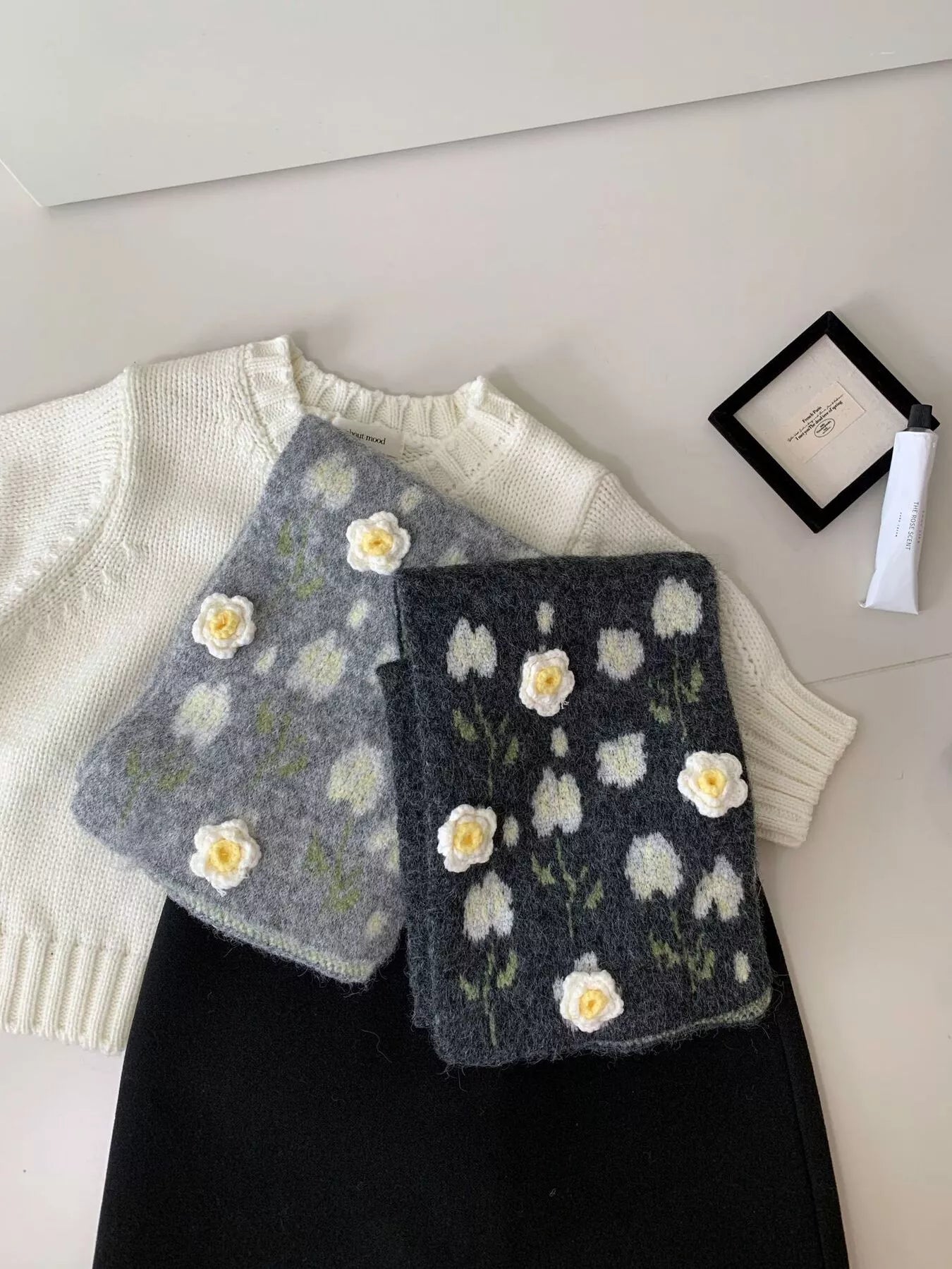 Floral Soft Winter Scarf
