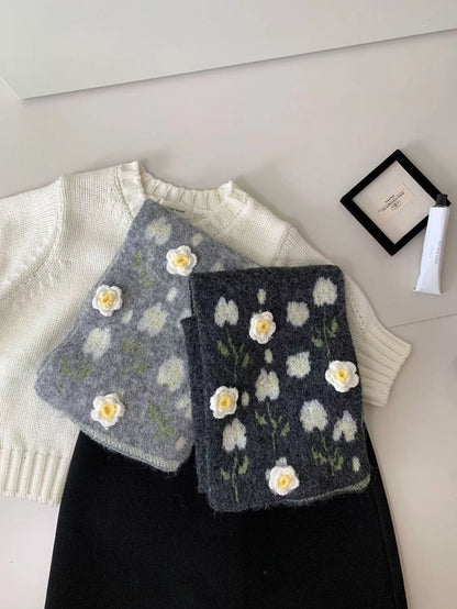 Floral Soft Winter Scarf