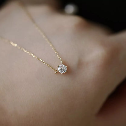925 Sterling Silver Zircon Necklace