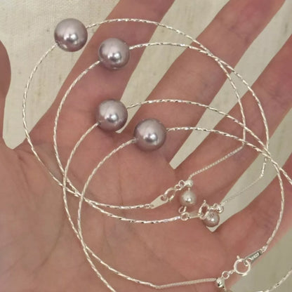 Pearl Bangle Bracelet