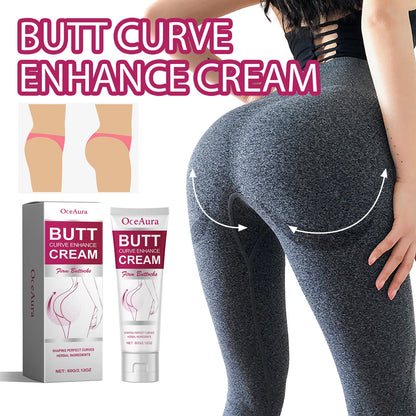 OceAura Butt Curve Enhance Cream, Hip Massage Firming Skin Slimming Show Figure Curve Ass Beautiful Buttock Cream