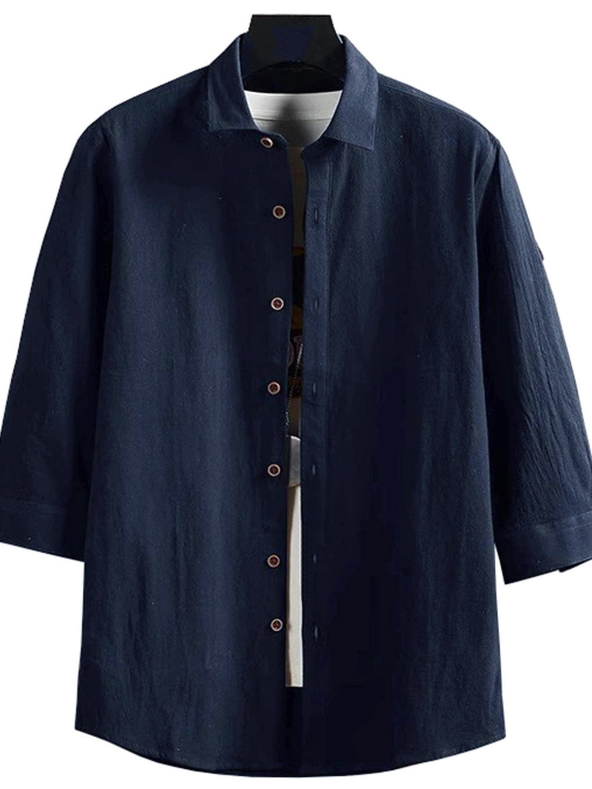 Men's Plus Size Casual Button-Down Shirt