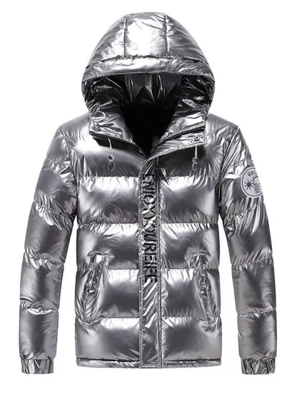 Men's Plus Size Padded Hooded Winter Coat