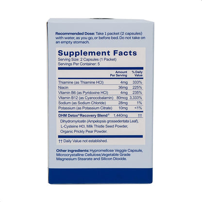 No Days Wasted - DHM Detox Recovery - 2 Capsules (Pack of 10)