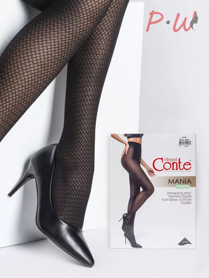 Conte Mania 30 Den - Fantasy Women's Tights with an openwork pattern (19С-11СП)