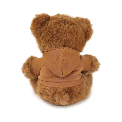 12-inch Fashionable Good Vibes Bear with Brown Hoodie