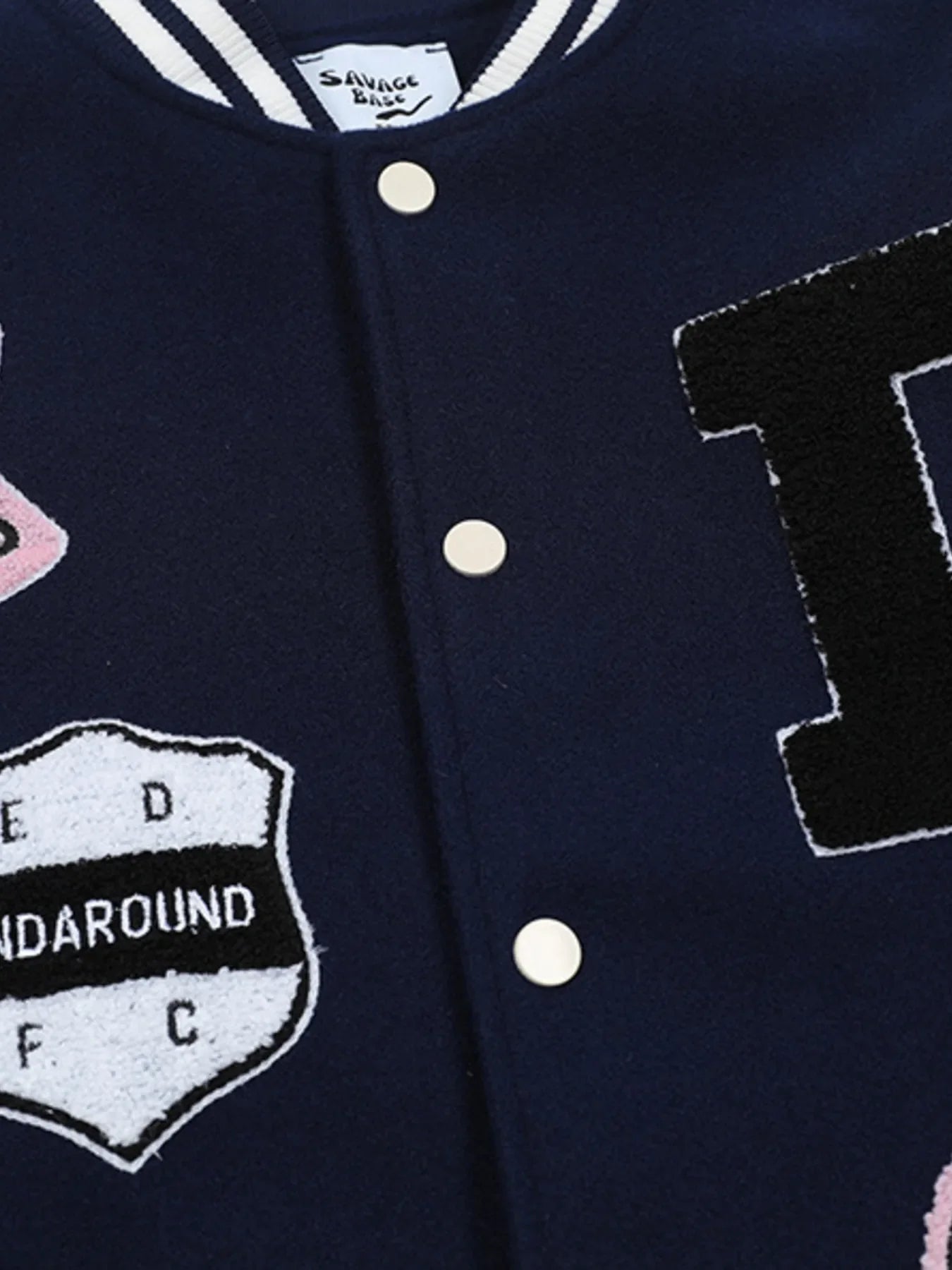 Men's Baseball Bomber Jacket with Patches