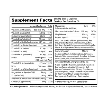 Femvital Multivitamin for Women (60 Capsules)