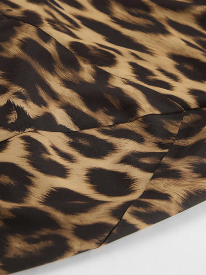 Leopard Print Bodycon Maxi Skirt