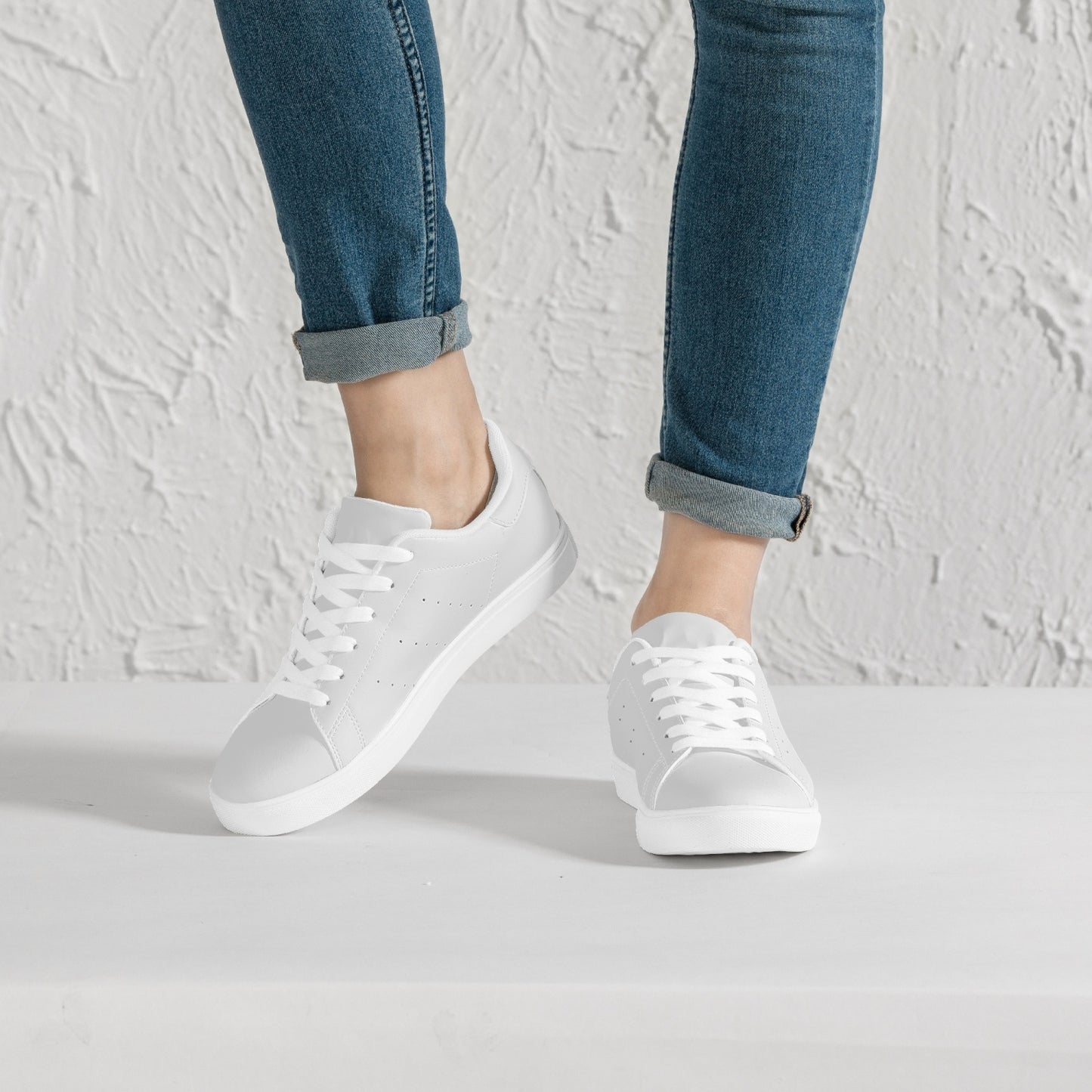 SHO-025GY-24  Classic Leather Sneakers