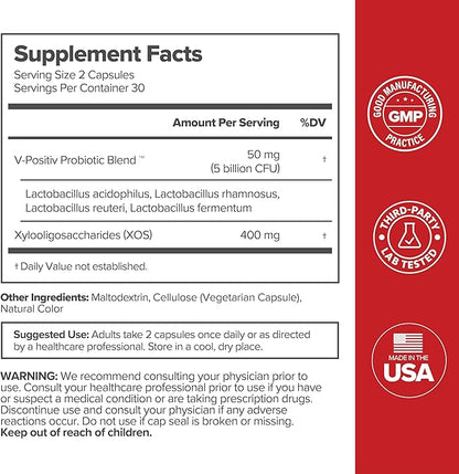 URO Vaginal Probiotics for Women pH Balance with Prebiotics & Lactobacillus Probiotic Blend - Women's Vaginal Health Supplement - Promote Healthy Vaginal Odor & Vaginal Flora, 60 Count (Pack of 1)