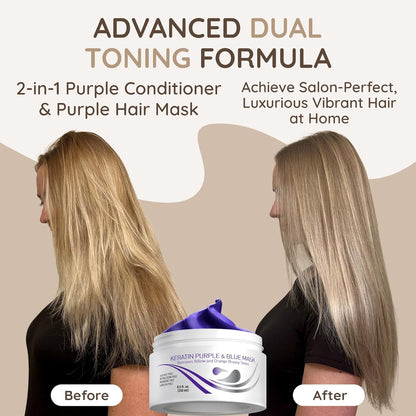 KERATIN Purple & Blue Hair Mask
