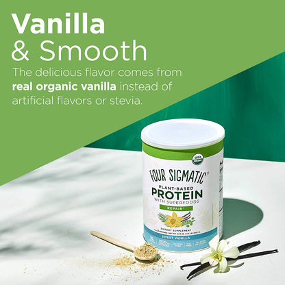 Four Sigmatic - Plant Based Protein With Superfood - Sweet Vanilla  21.16 Oz