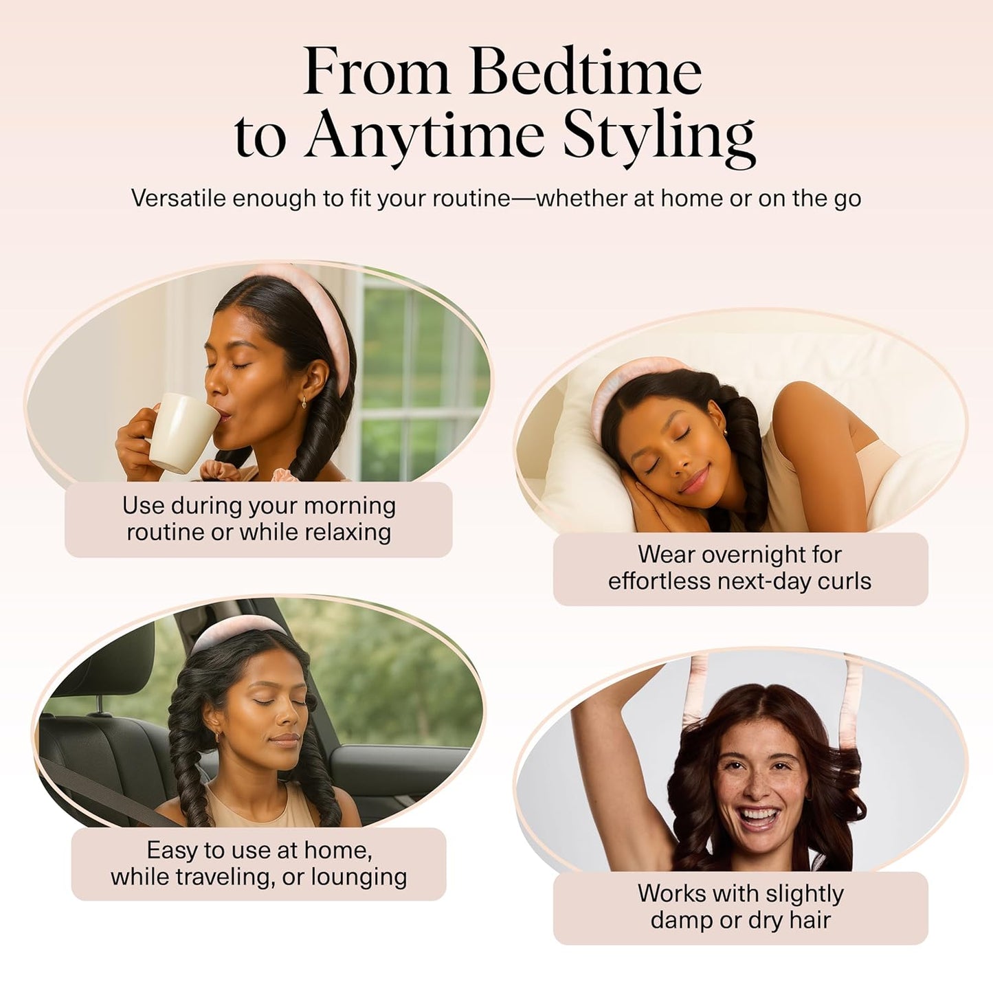 KITSCH Satin Heatless Curling Set