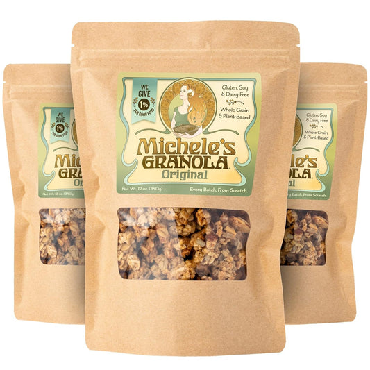 Michele's Granola - Gluten-Free Oat & Nut Granola, 10 oz (Pack of 6) - Healthy Breakfast Cereal