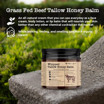 RELLET GLOW Beef Tallow and Honey Balm for Skin