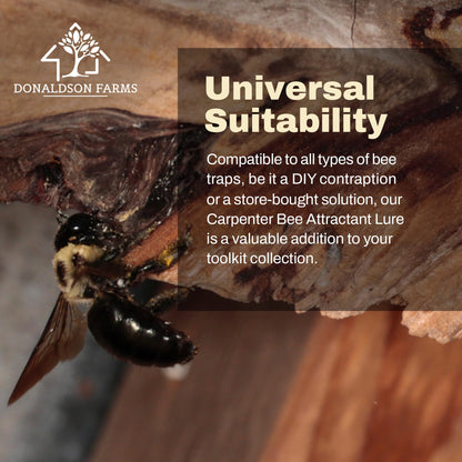 Donaldson Farms Carpenter Bee Natural Attractant Lure, Gentle on Honey Bees 2oz