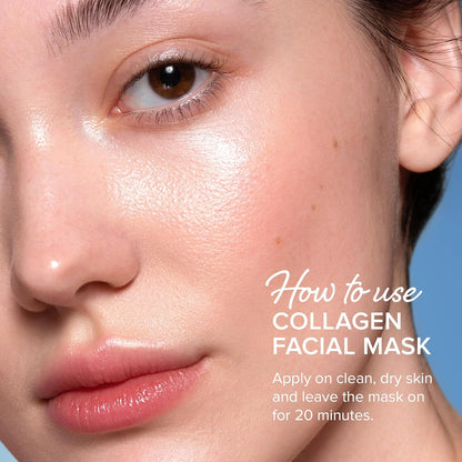 MAREE Collagen Facial Mask with Hyaluronic Acid - 6 Mask