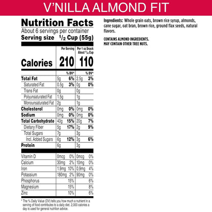 Bear Naked Vanilla Almond Crisp Granola (Pack of 6 - 12 Oz. Bags)
