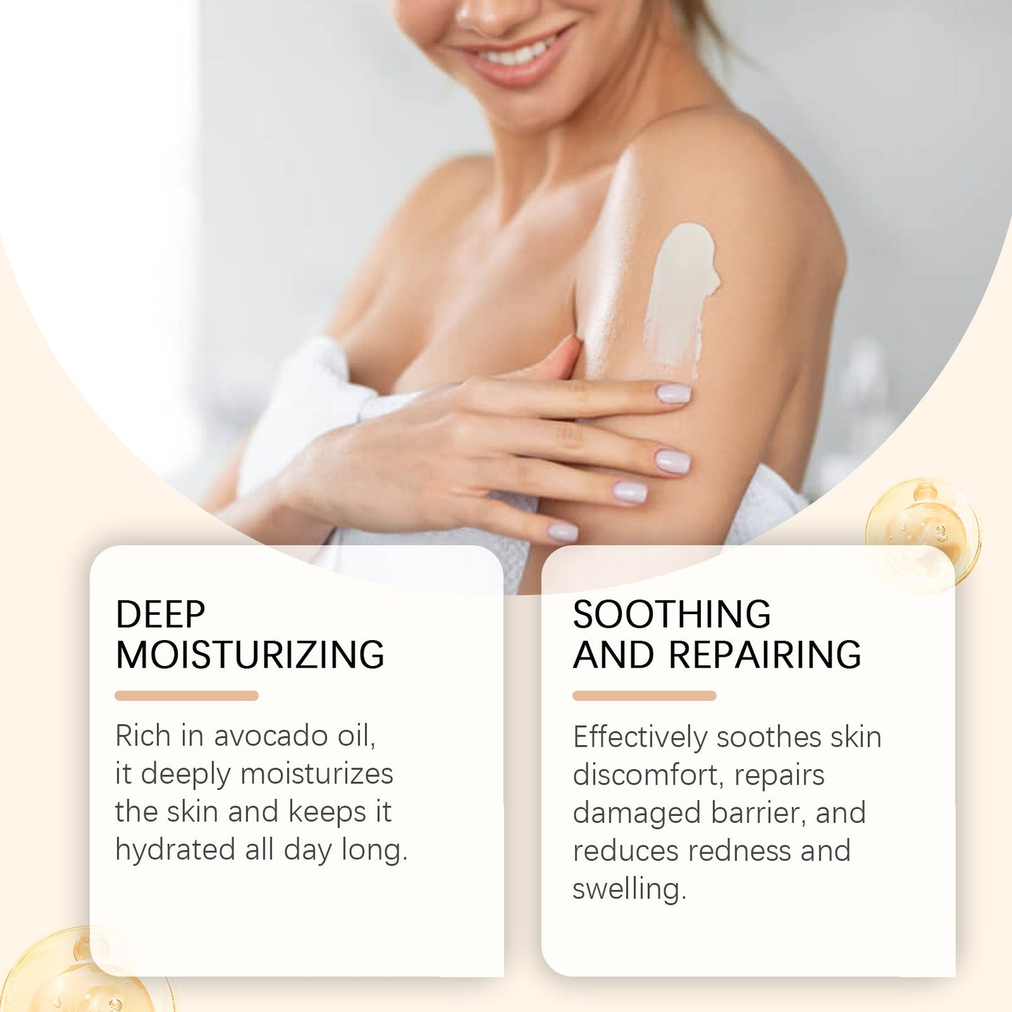 OceAura Moisturizing Cream Tallow Cream, Moisturizing And Nourishing Dry Skin Skin Elastic Tallow Cream