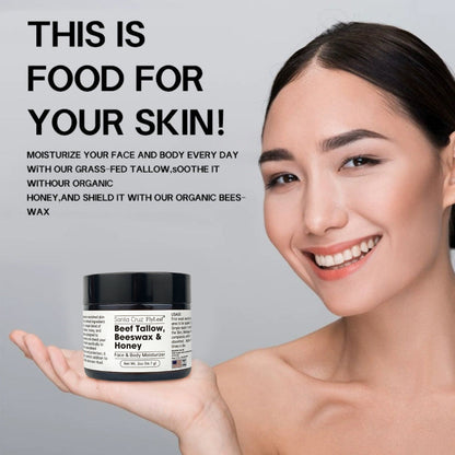 Tunmate Beef Tallow 56.7g Face Cream Lasting Moisturizing Soothing Facial Skin Firming Increase Facial Elasticity Nourishing Smooth Skin Care