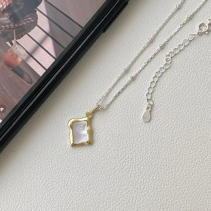 925 Sterling Silver Geometric Necklace