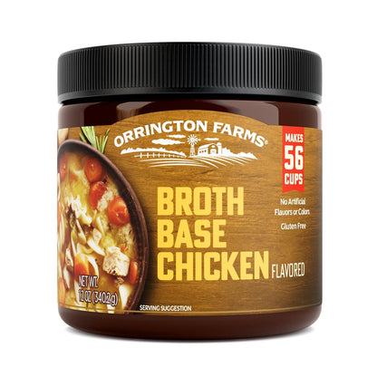 Orrington Farms Chicken Broth Base and Seasoning, 12 Oz. (Pack of 6)