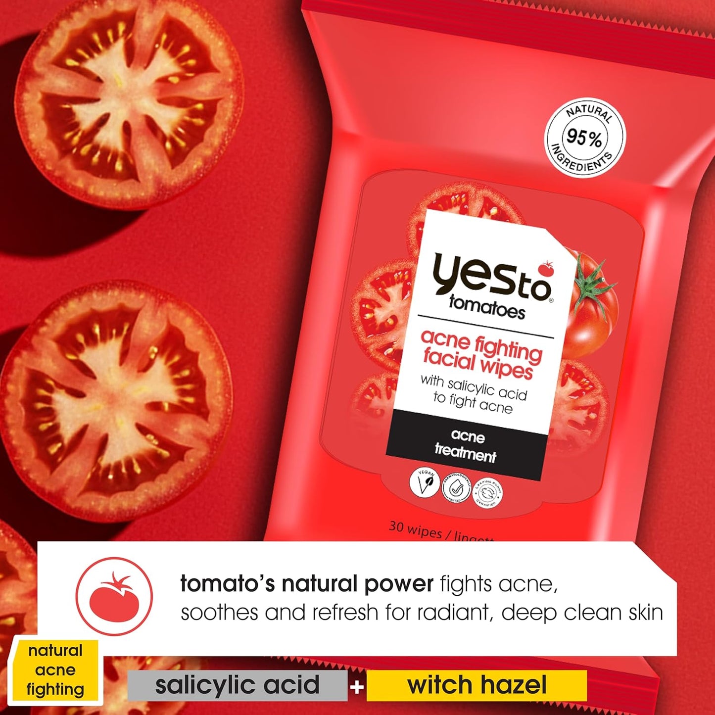 Yes To Acne Fighting Facial Wipes