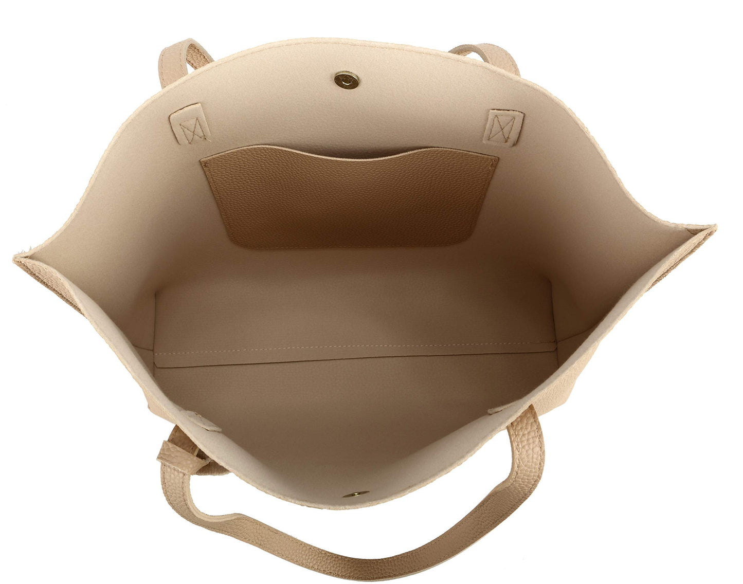 Nodykka Womens Tote Bags Satchel Handbags PU Faux Leather Shoulder Purse Brown