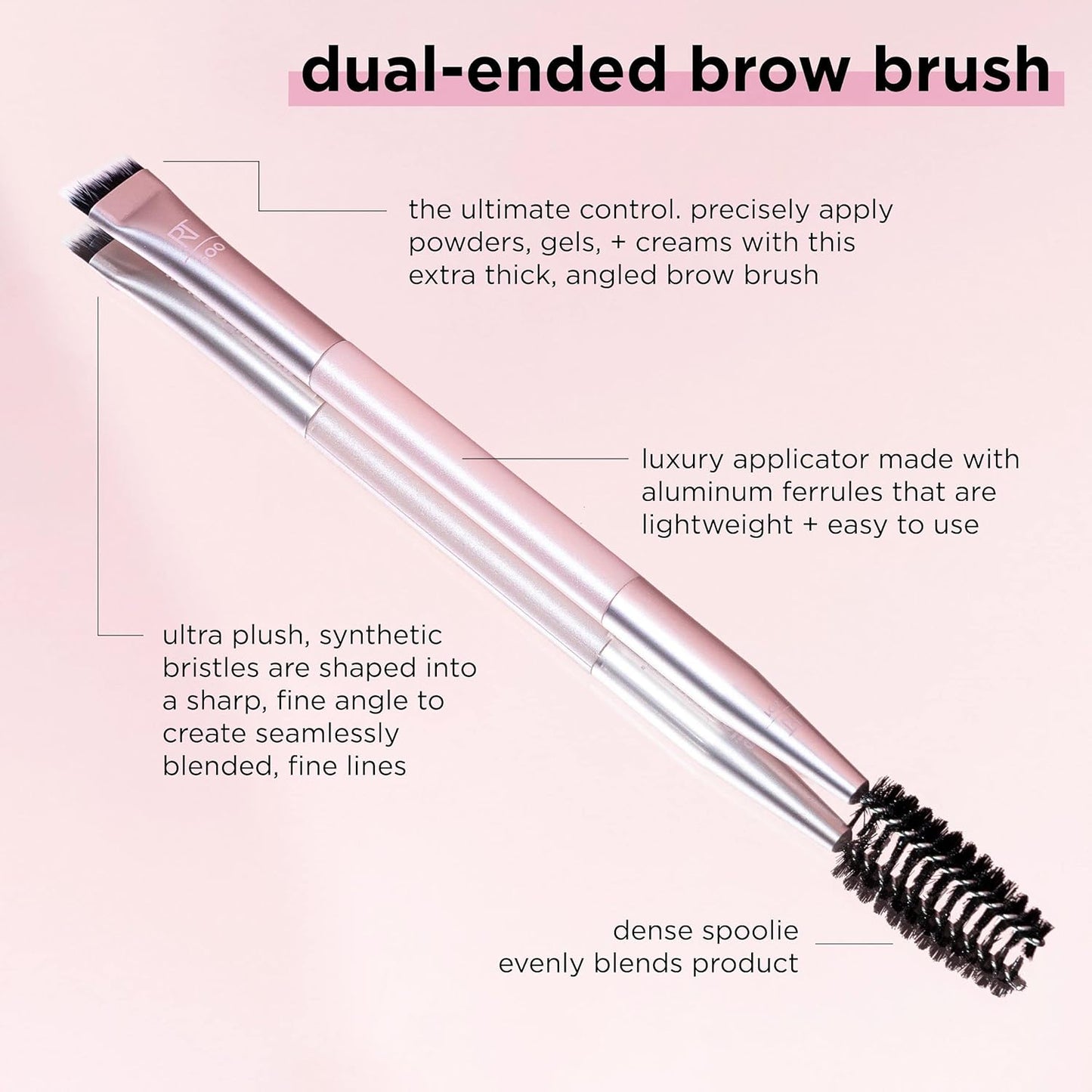 REAL TECHNIQUES Dual-Ended Brow Brush