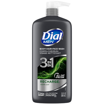 DIAL Recharge 3 In 1 Body + Hair + Face Wash