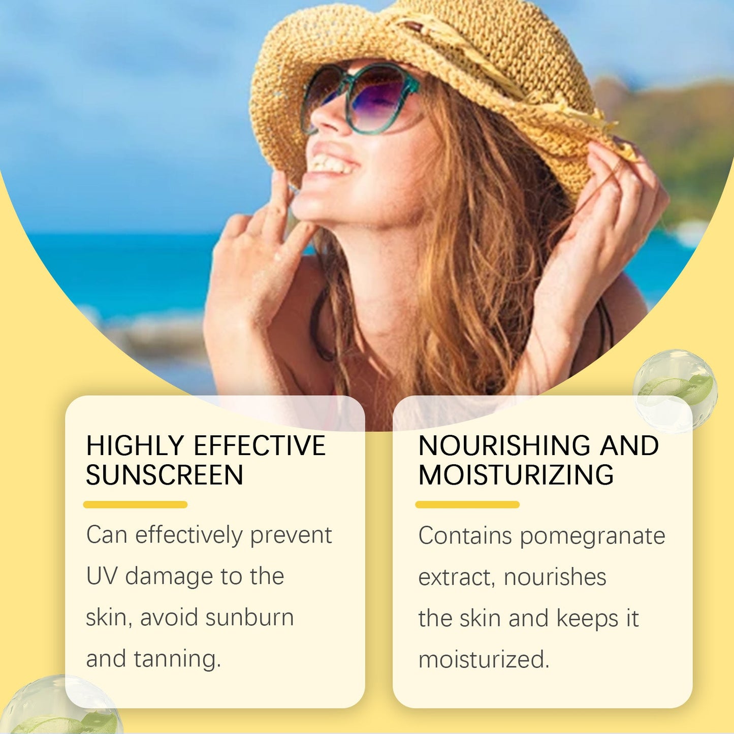 OUHOE Protection Spray, Summer Outdoor Skin Protection Spray Moisturizing, Refreshing And Non-Greasy Skin Protection Spray