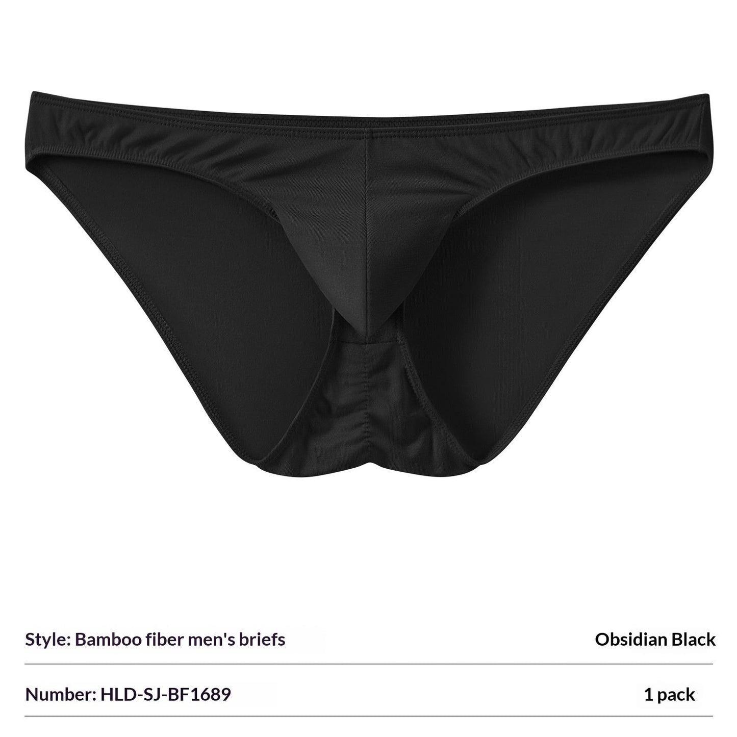 Bamboo Fiber Mens Briefs With Elephant-Trunk Pouch
